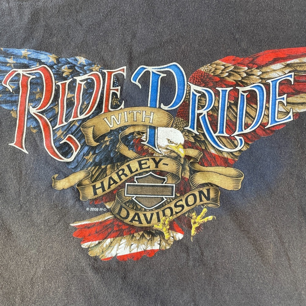 Harley Davidson Shirt Men 2XL‎ Ride Pride North Carolina Riding Biker Outdoor - Picture 7 of 10